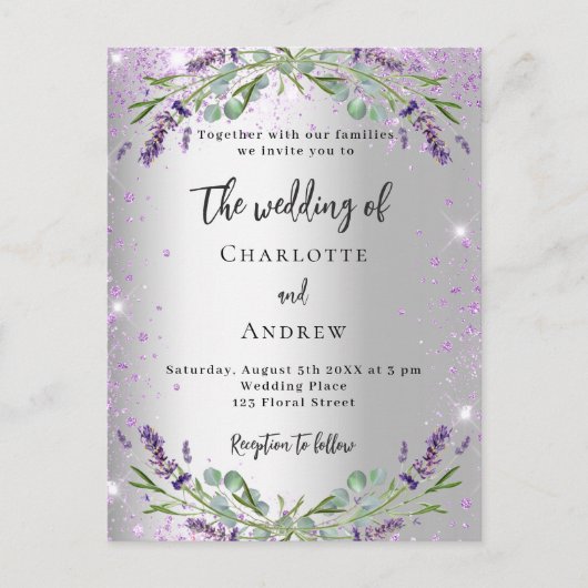 Wortel-flora Uitnodiging Briefkaart (Voorkant)