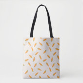 Wortel groente patroon tote bag (Voorkant)