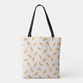 Wortel groente patroon tote bag (Achterkant)