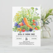 Wortel Harvest Kinderen Verjaardag Kaart (Staand voorkant)