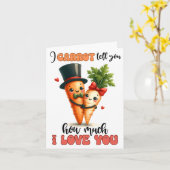 Wortel Hoeveel ik van je hou Valentijnsdag Kaart (Gele Bloem)