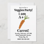 Wortel Ik ben A + Grappige Wortel Kaart (Voorkant)