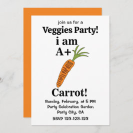Wortel Ik ben A + Grappige Wortel Kaart