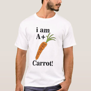 Wortel Ik ben een A+ Grappige Wortel T-shirt