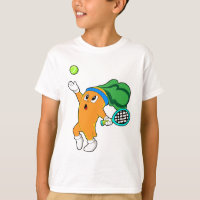 Wortel in Tennis met Tennis racket