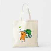 Wortel in Tennis met Tennis racket Tote Bag (Voorkant)