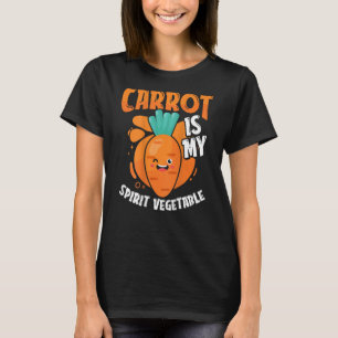 Wortel Is Mijn Geest Groente Backprint Groente T-shirt