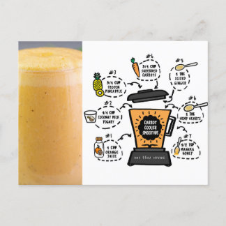 Wortel koeler smoothie Recipe Briefkaart