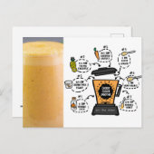 Wortel koeler smoothie Recipe Briefkaart (Voorkant / Achterkant)
