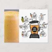 Wortel koeler smoothie Recipe Briefkaart (Voorkant)