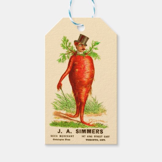 wortel man cadeaulabel (Voorkant)