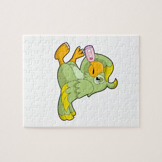 Wortel met klinische thermometer legpuzzel (Horizontaal)