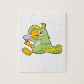 Wortel met klinische thermometer legpuzzel (Verticaal)