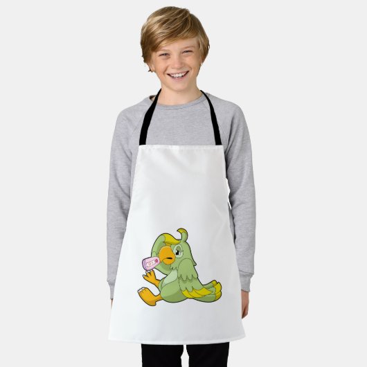 Wortel met klinische thermometer schort (Gedragen)