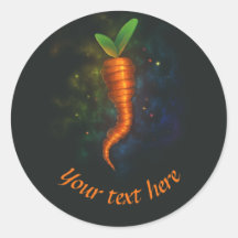 Wortel neon label jouw tekst hier lekker design