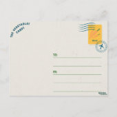 Wortel op een Kunstansichtkaart van een Tafel Briefkaart (Achterkant)