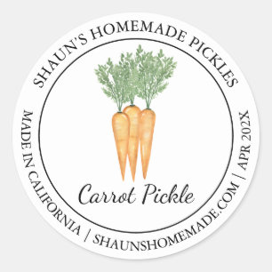 Wortel Pickle Modern label