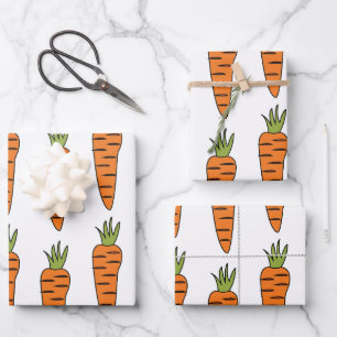 Wortel Plantaardige Gezonde Voeding Party Inpakpapier Vel
