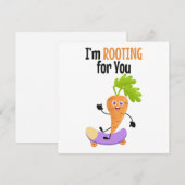 Wortel Puns Steun Kaart Notitiekaartje (Voorkant / Achterkant)