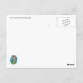 Wortel Raket Ship Funny Briefkaart (Achterkant)