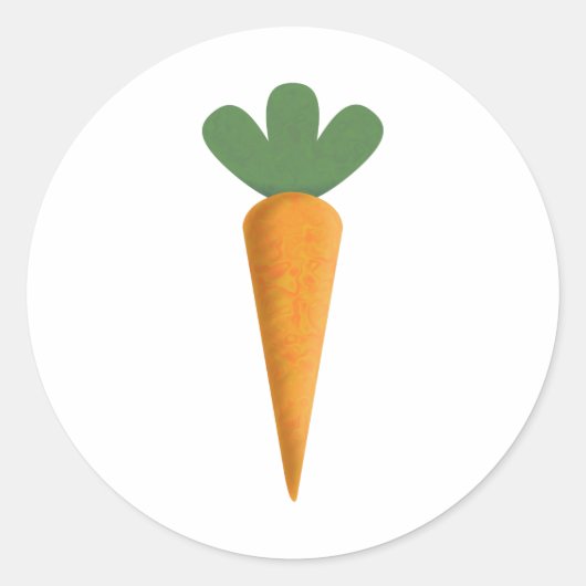 wortel ronde sticker (Voorkant)
