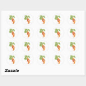 wortel ronde sticker (Vel)