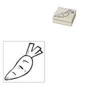 Wortel Rubber Stamp Rubberstempel (Gestempeld)