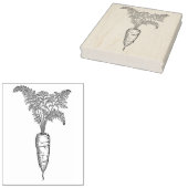  wortel rubberstempel (Gestempeld)