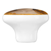 Wortel Top Kind Sinaasappel Accent Keramische Knop (Zijkant)