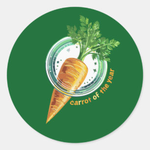 🥕 Wortel van het jaar Ronde Sticker