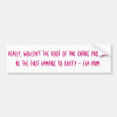 Wortel van het probleem bumpersticker (Voorkant)