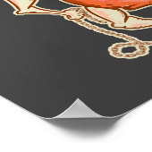 Wortel vechten Grappige groente Poster (Hoek)