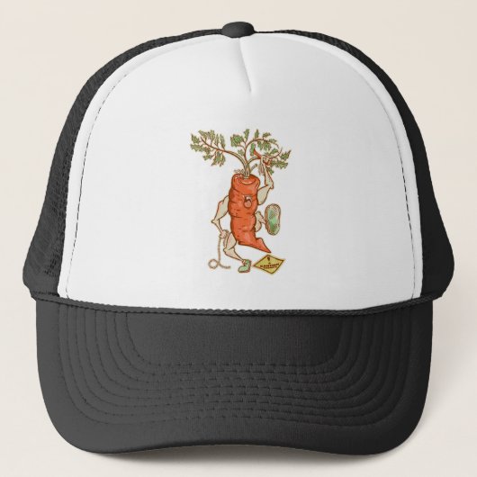 Wortel vechten Grappige groente Trucker Pet (Voorkant)