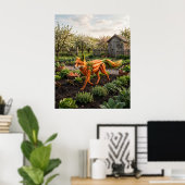 Wortel Vos Velden Poster (Thuiskantoor)