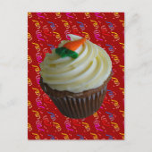 wortelCake Cupcake met Confetti Briefkaart (Voorkant)