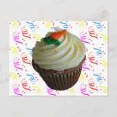 wortelCake Cupcake met Confetti Briefkaart (Voorkant)