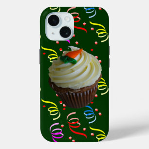 wortelCake Cupcake met Confetti iPhone 15 Case
