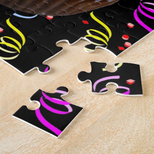 wortelCake Cupcake met Confetti Legpuzzel (Zijkant)