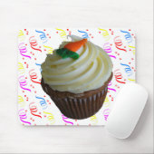 wortelCake Cupcake met Confetti Muismat (Met muis)
