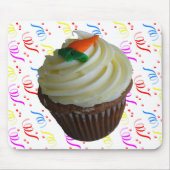 wortelCake Cupcake met Confetti Muismat (Voorkant)