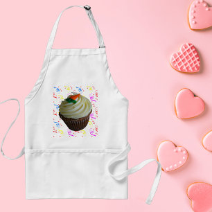wortelCake Cupcake met Confetti Standaard Schort