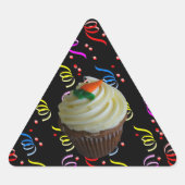 wortelCake Cupcake met Confetti Sticker (Voorkant)