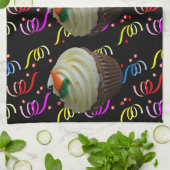 wortelCake Cupcake met Confetti Theedoek (Gevouwen)