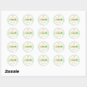 wortelCake Ronde Sticker (Vel)
