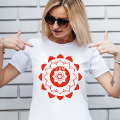 Wortelchakra Muladhara Red Mandala T-shirt