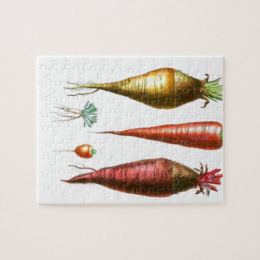  wortelen botanische afdrukken legpuzzel (Horizontaal)