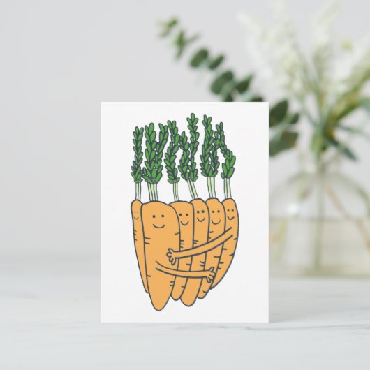 wortelen briefkaart (Staand voorkant)