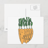 wortelen briefkaart (Voorkant / Achterkant)