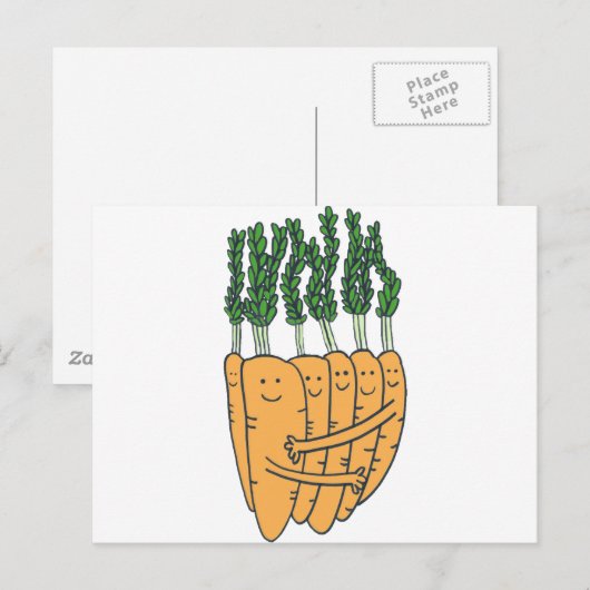 wortelen briefkaart (Voorkant / Achterkant)