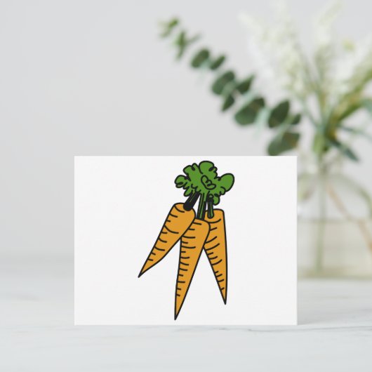 wortelen briefkaart (Staand voorkant)